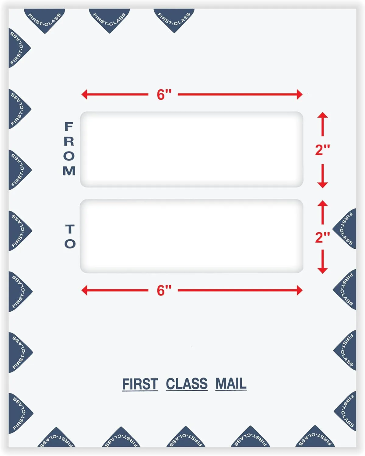 COMPLYRIGHT First Class Double-Window Tax Mailer Envelopes