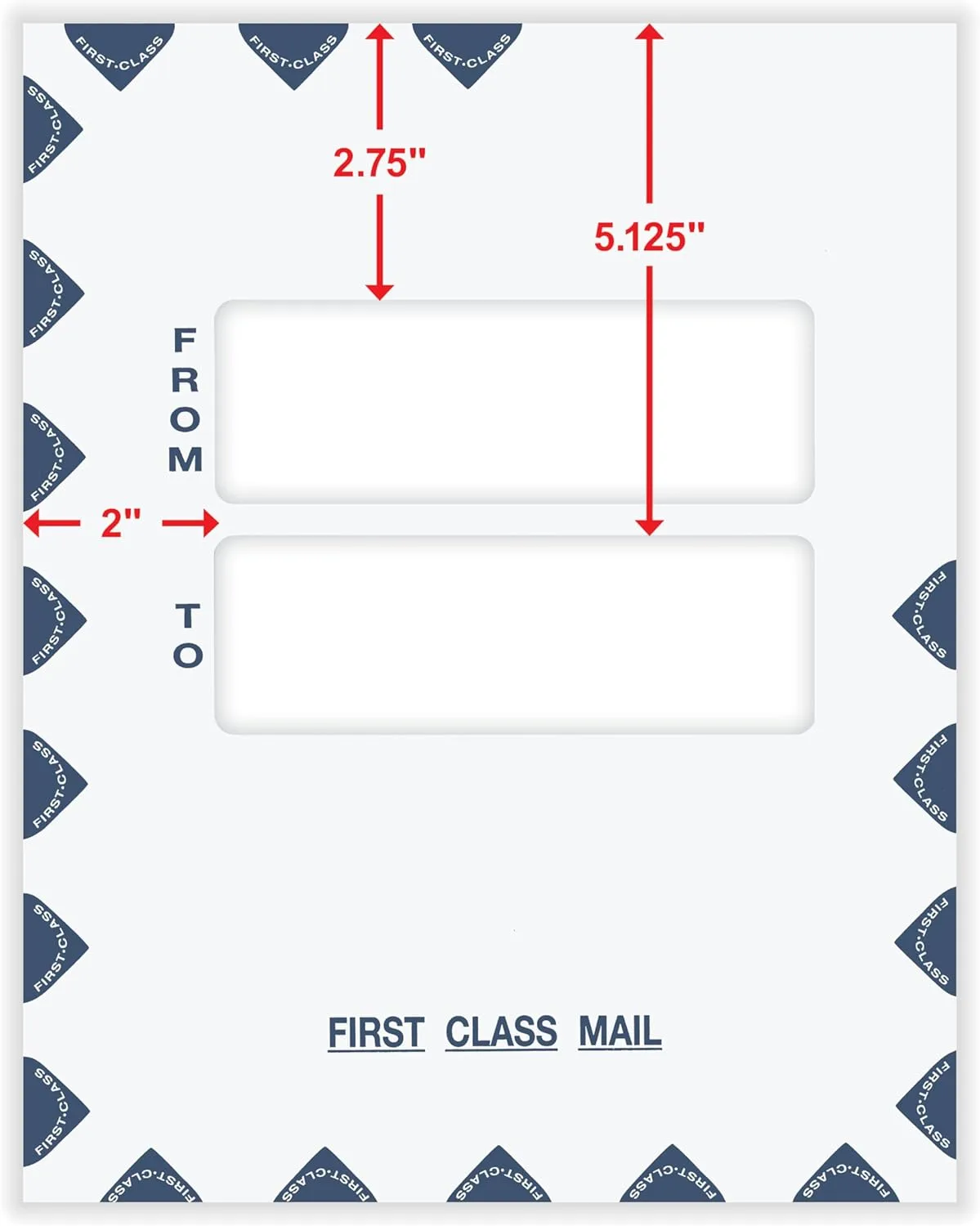 COMPLYRIGHT First Class Double-Window Tax Mailer Envelopes