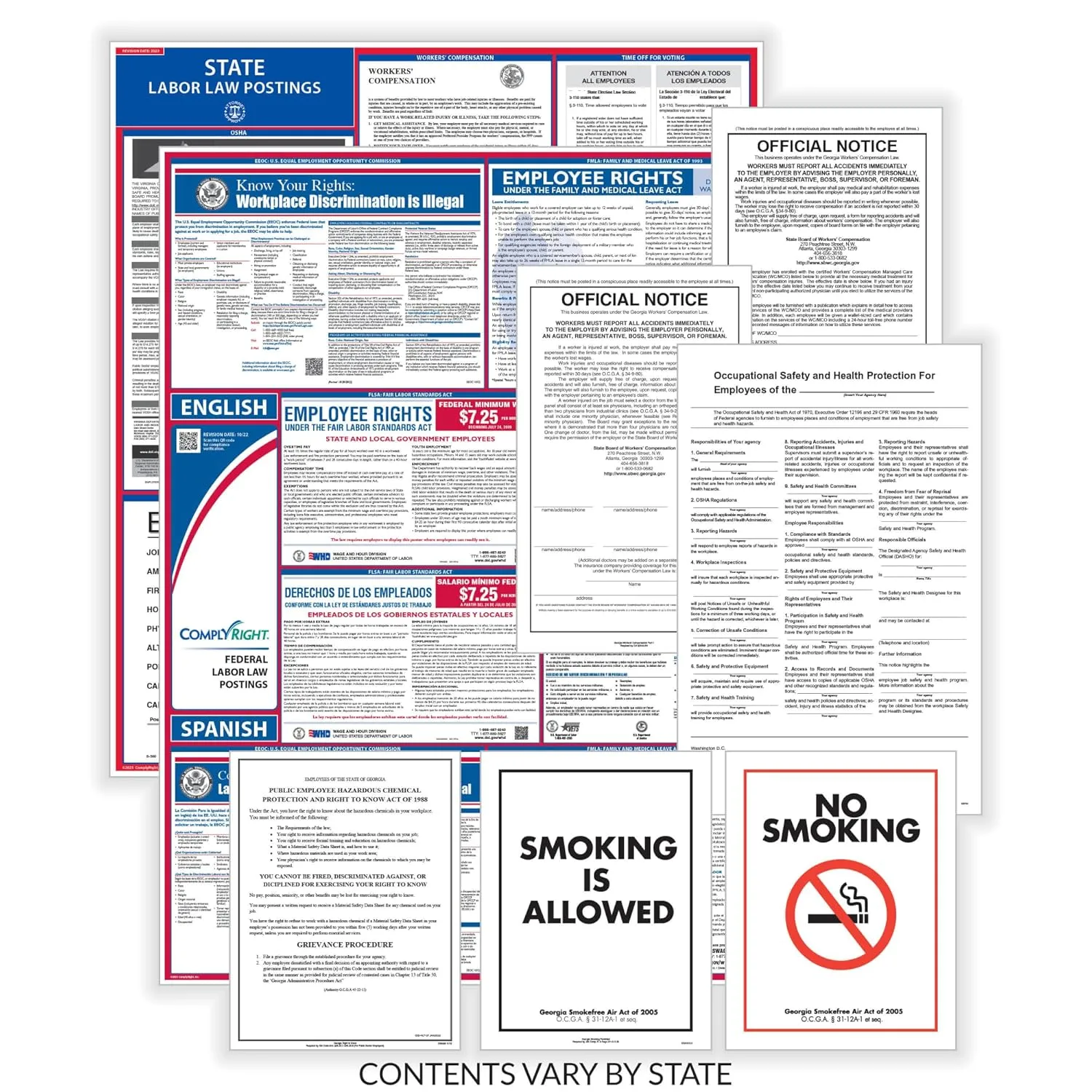 ComplyRight Federal (Bilingual), State & Public Sector (English) Poster Set - New York (EFEDSTCRPSECBNY)