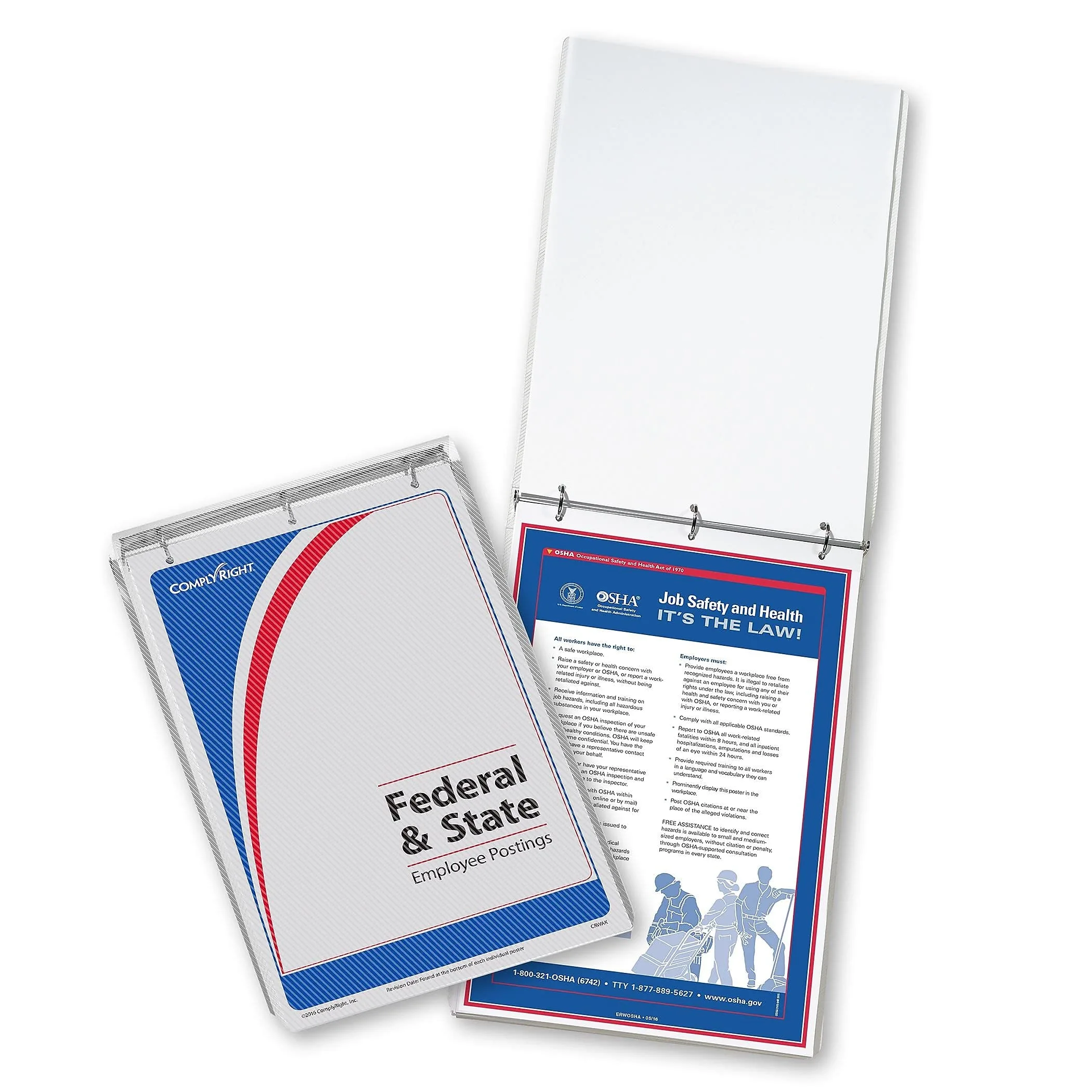 ComplyRight Remote Worker, Federal And State Labor Law 1-Year Poster Service, English, California