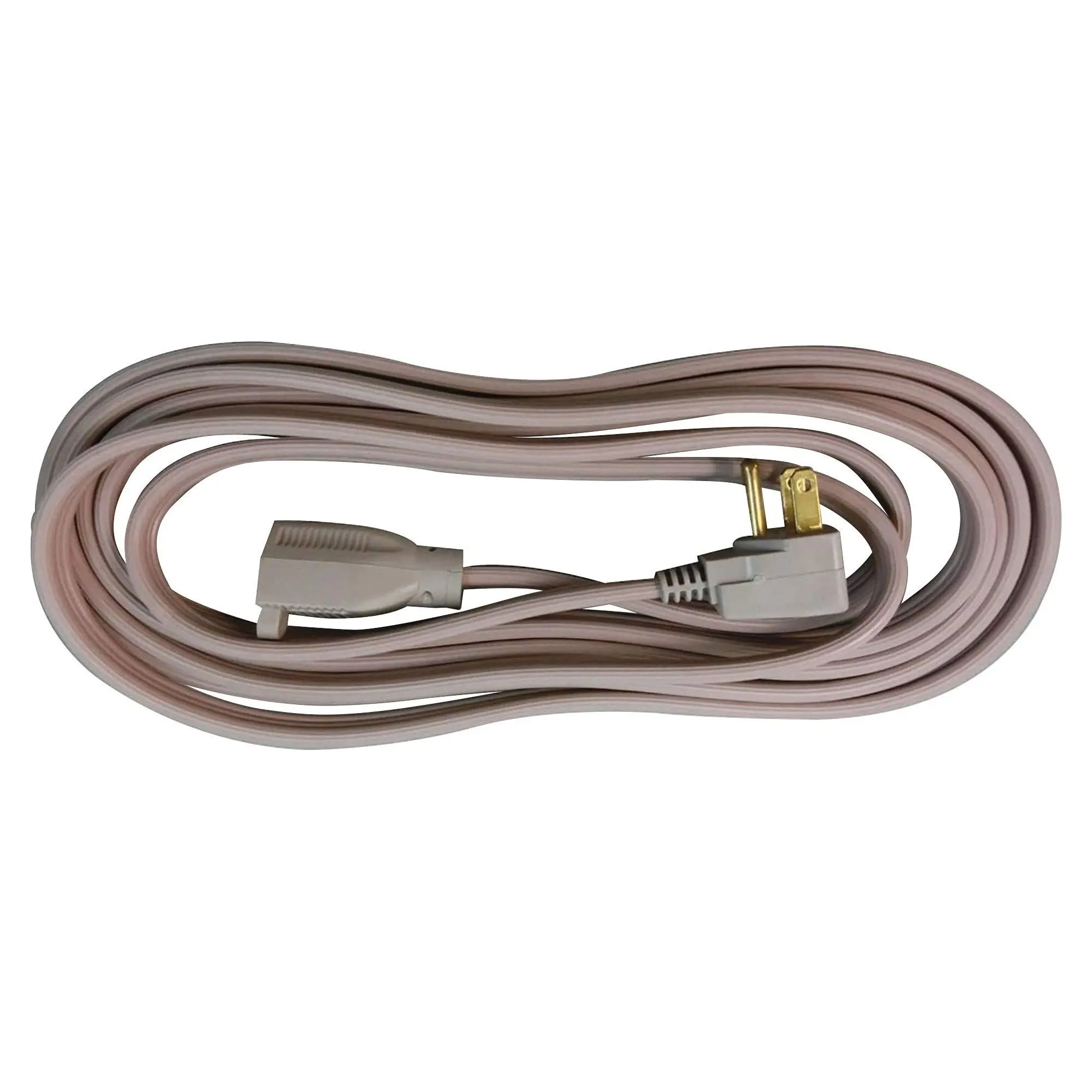 Compucessory Heavy Duty Indoor Extension Cord - 14 Gauge - 15 ft - Gray
