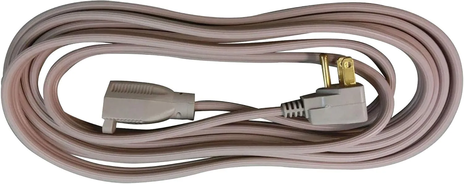 Compucessory Heavy Duty Indoor Extension Cord - 14 Gauge - 15 ft - Gray