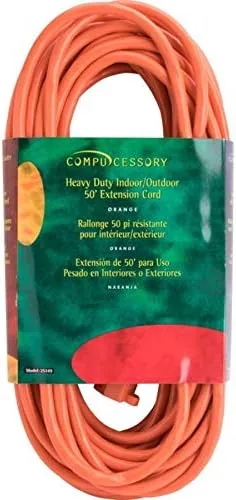 Compucessory 50 ft 16-Gauge Extension Cord - Orange
