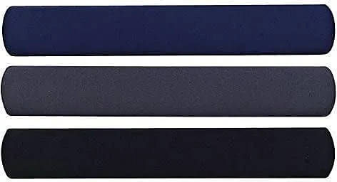 Compucessory Gel Keyboard Wrist Rest Pads, 19in x 2.87in x 0.75in, Black