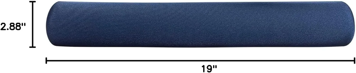 Compucessory Gel Keyboard Wrist Rest Pad, 19in x 2.87in x 0.75in, Blue