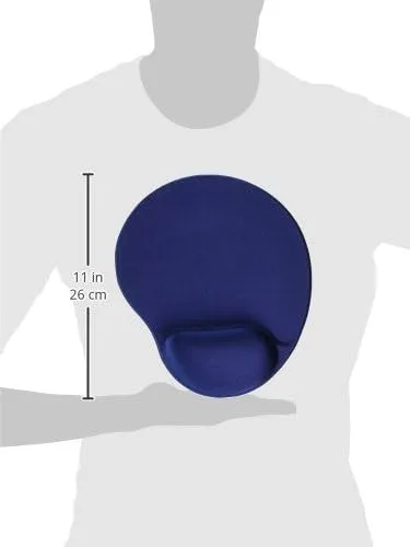 Compucessory Gel Mouse Pad, 9in x 10in x 1in, Blue, CCS45162