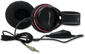 Compucessory Stereo Headset with Built-in Microphone and Volume Control