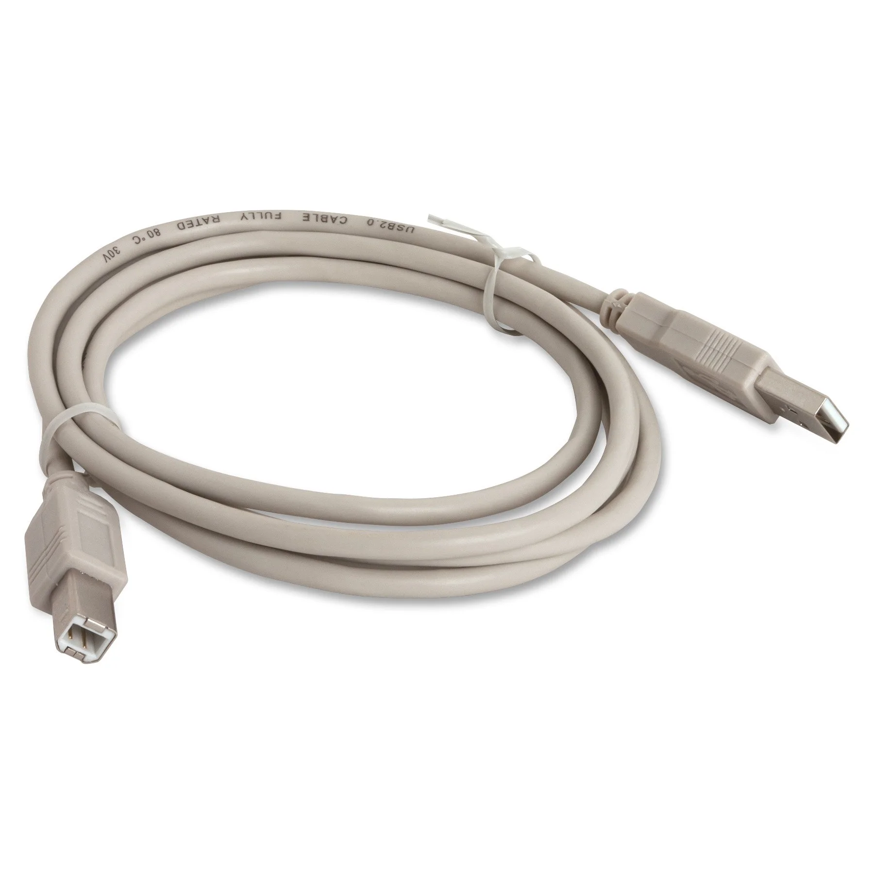 Compucessory USB 2.0 A-B Printer Cable - 6 ft, USB Type A to USB Type B, Gray