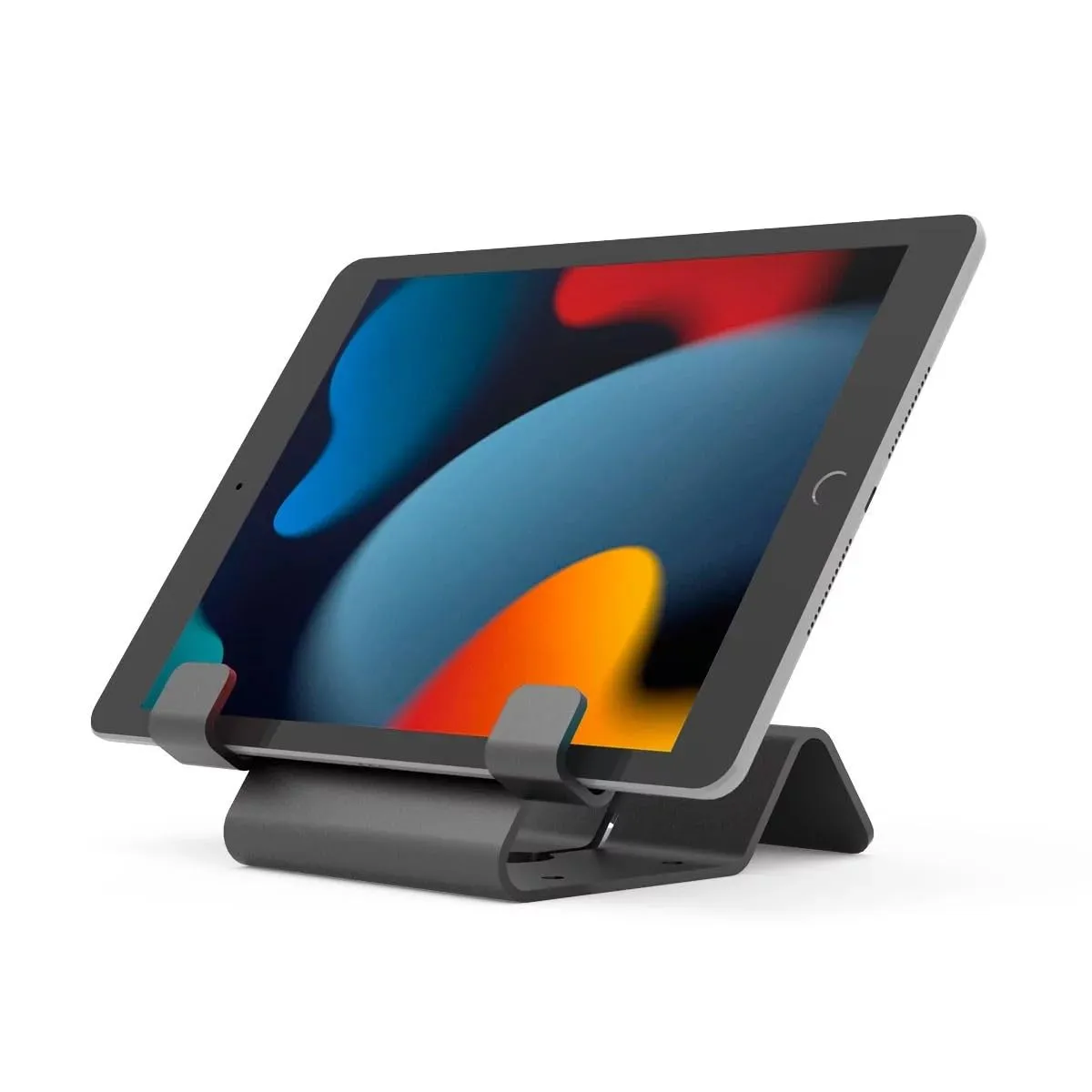 Universal Security Tablet Holder With Security Cable Lock and Plate, Black (CL12UTHBB)