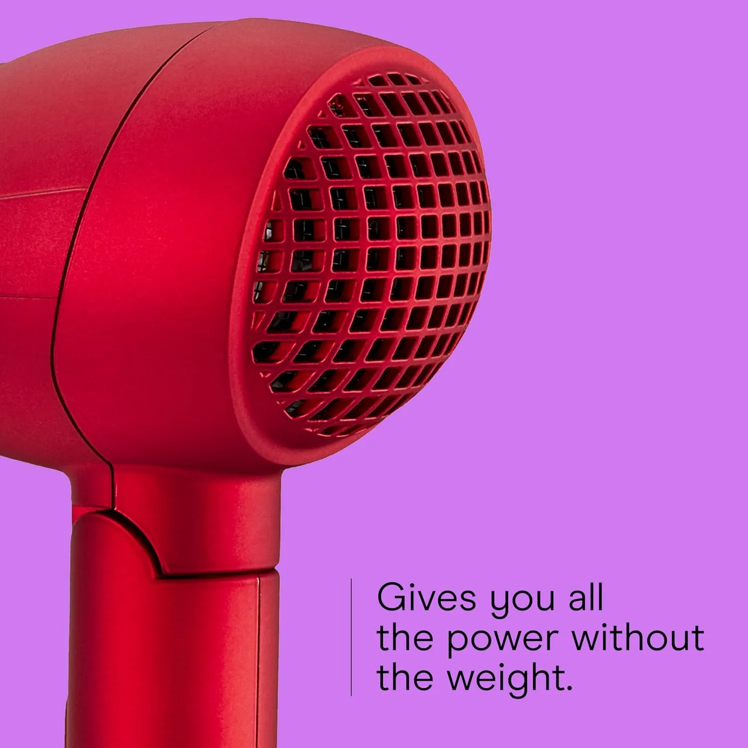 Conair Mini Pro Travel Hair Dryer with Folding Handle - 1200W Tourmaline Ceramic (Red)