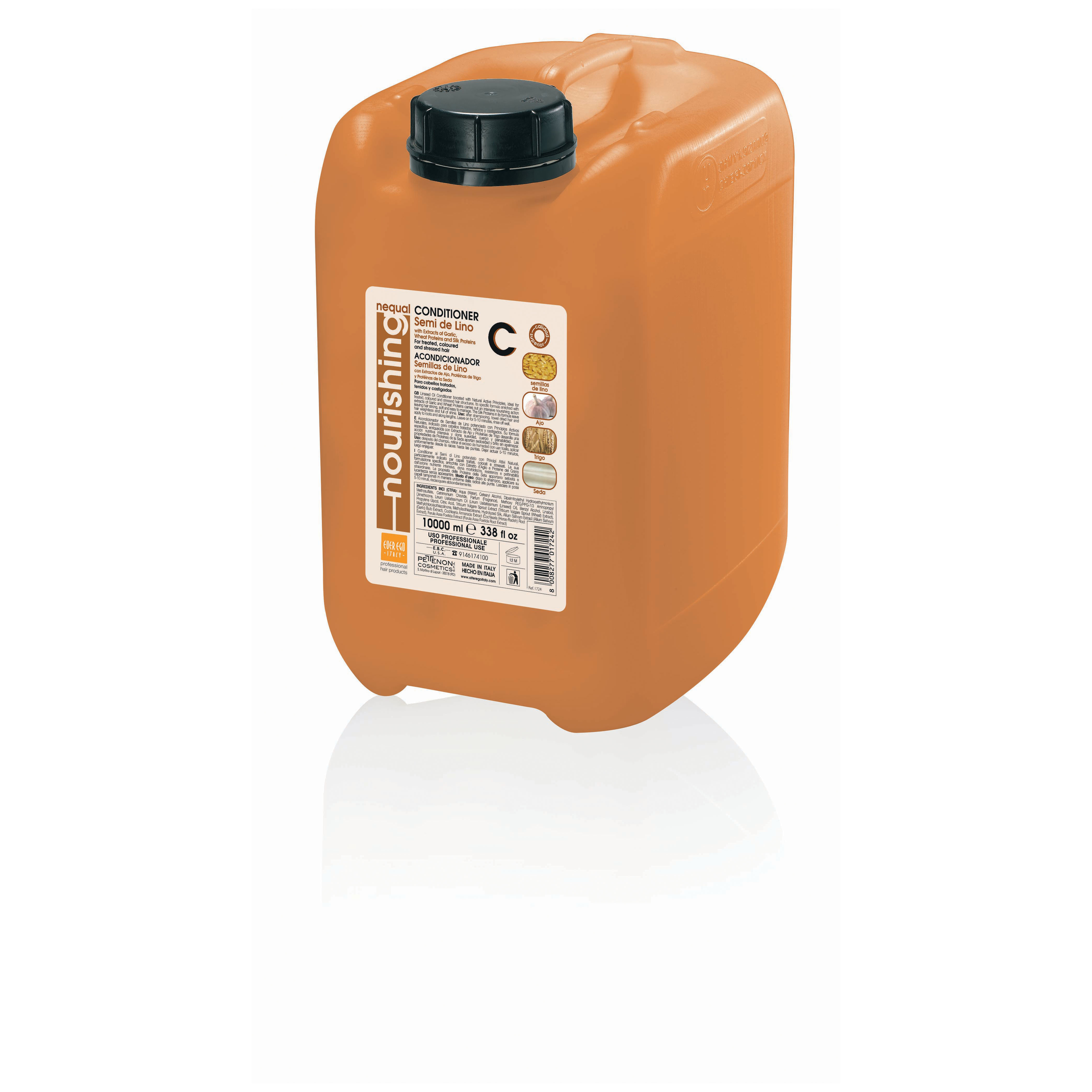 E4432 EE Semi di Lino, Wheat, Garlic & Silk Balsamo 10LT