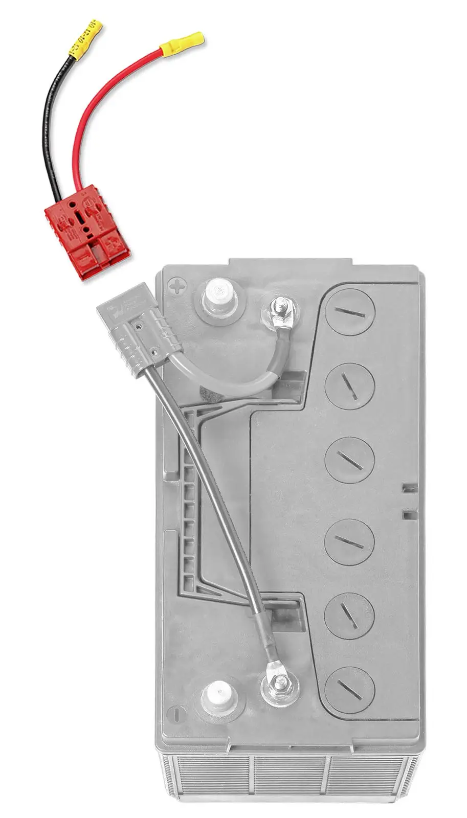 12V Single 10 AWG Connector Kit RCE12VB10 | Quick Connect Wire Connectors for Trolling Motors, Battery Chargers
