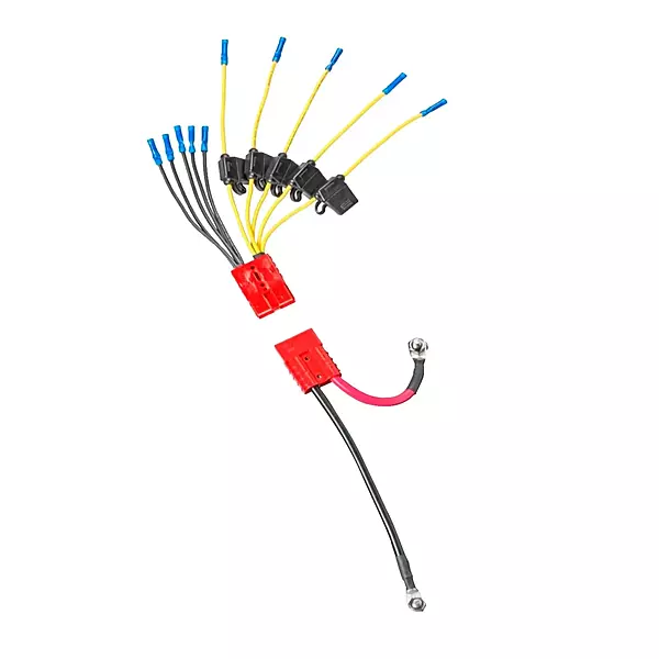 12V Battery Connector Kit CE12VB5FK | Easy 5-Lead Fused System for Any Marine Electronics | Power Depth Finders, GPS Units