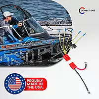 12V Battery Connector Kit CE12VB5FK | Easy 5-Lead Fused System for Any Marine Electronics | Power Depth Finders, GPS Units