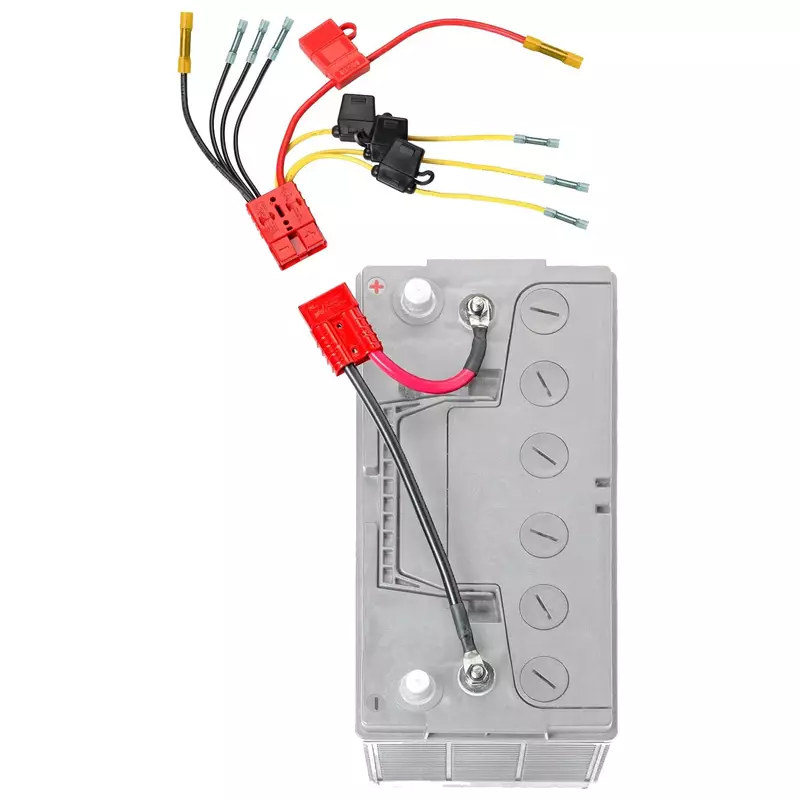 12V Multi-4 Fused Connection Kit RCE12VB4FK | Perfect for Battery Charger, Depth Finders, Bilge Pumps