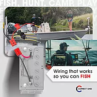 12V Multi-4 Fused Connection Kit RCE12VB4FK | Perfect for Battery Charger, Depth Finders, Bilge Pumps
