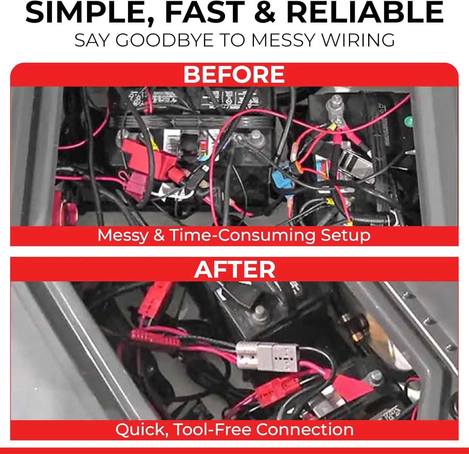 CONNECT-EASE Trolling Motor Connection Kit — Plug-and-Play Marine-Grade Quick-Connect System