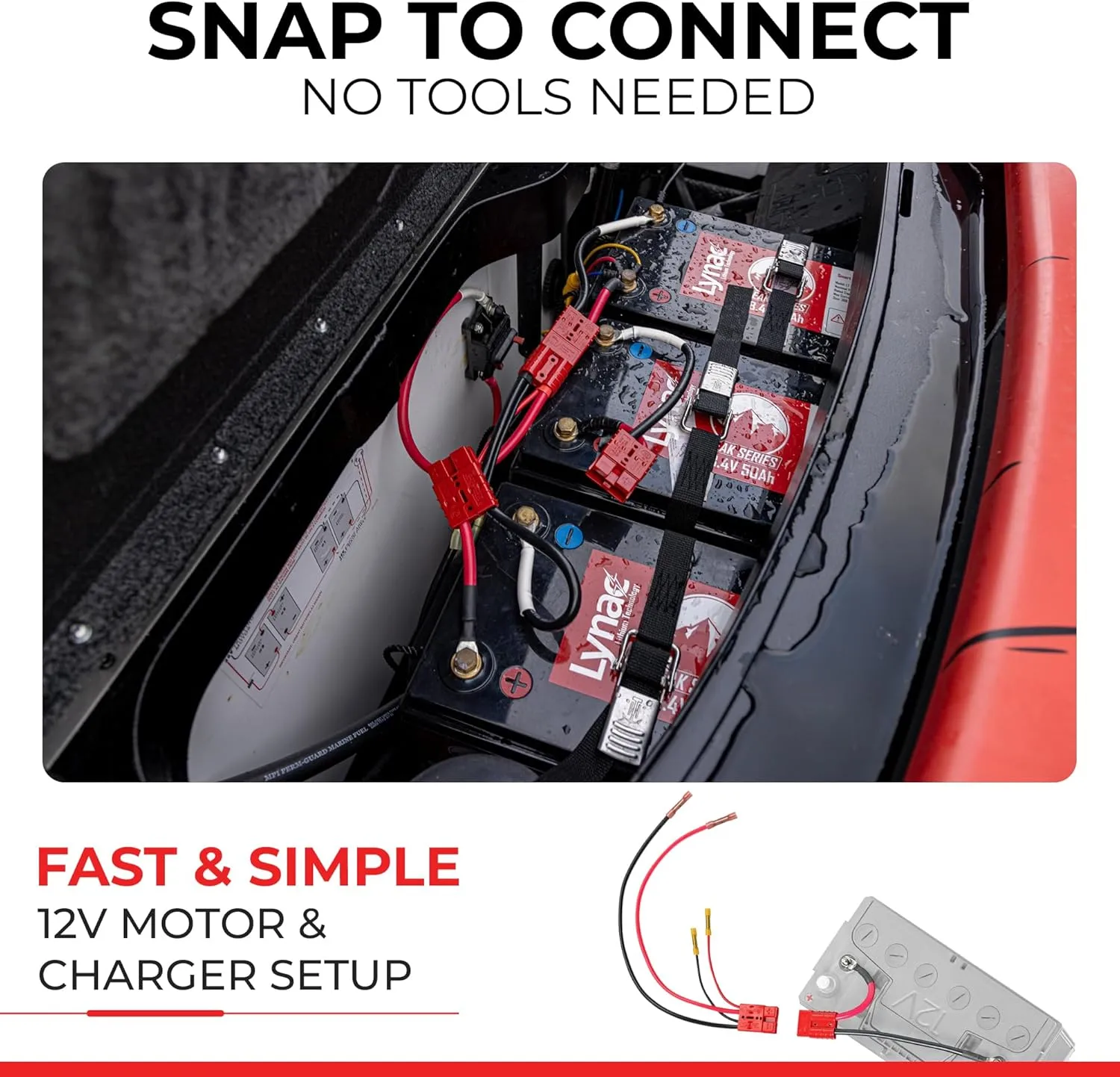CONNECT-EASE Trolling Motor Connection Kit — Plug-and-Play Marine-Grade Quick-Connect System