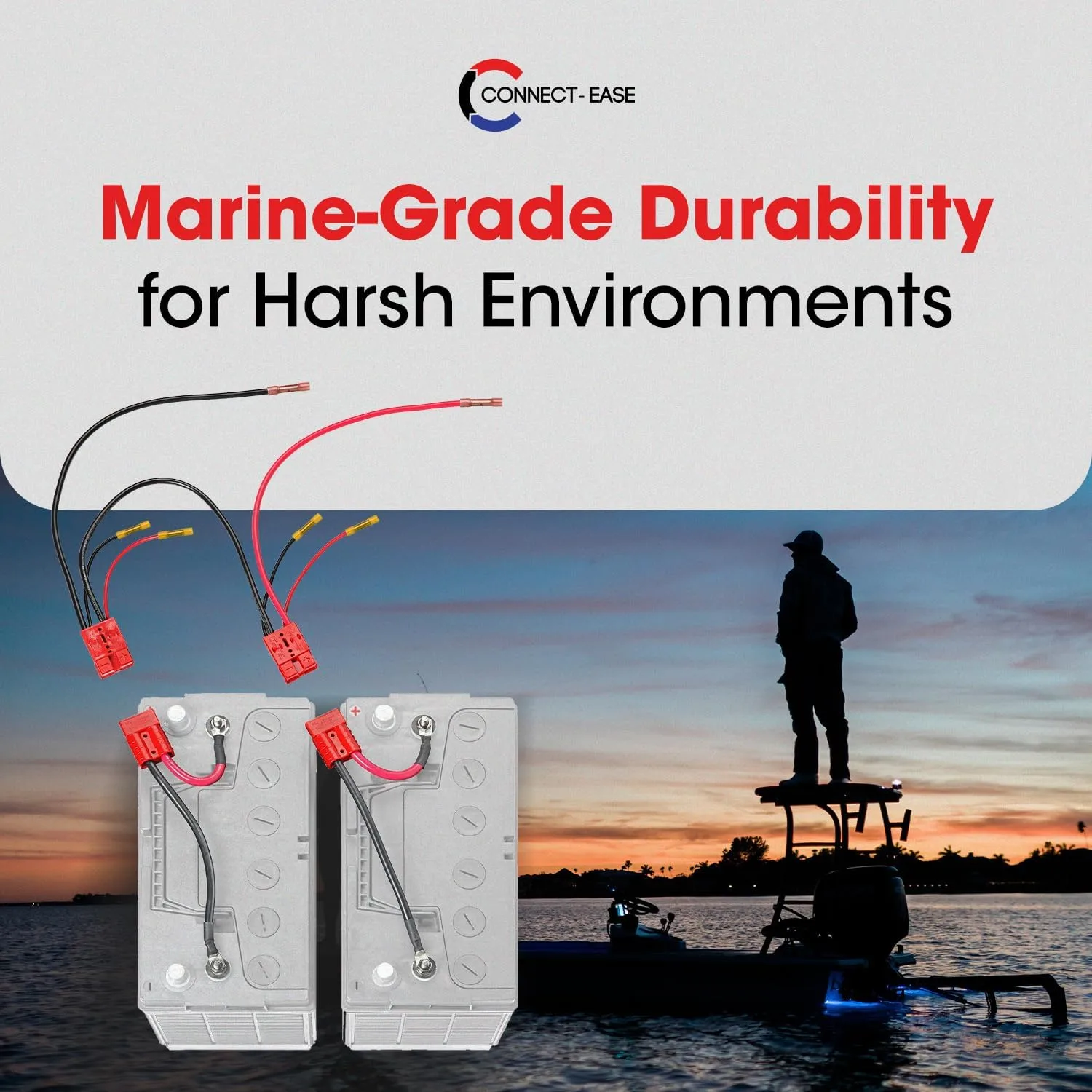 CONNECT-EASE Trolling Motor Connection Kit — Plug-and-Play Marine-Grade Quick-Connect System