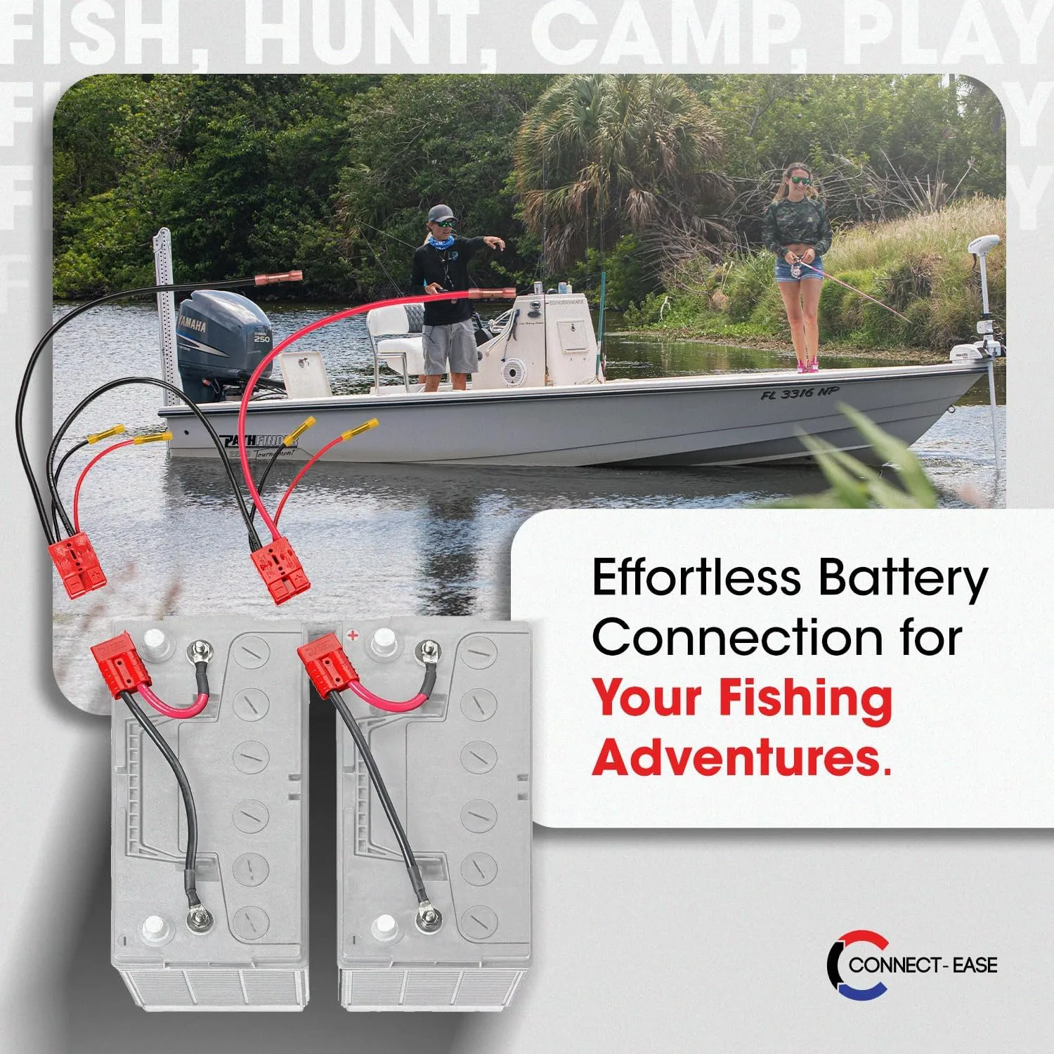 CONNECT-EASE Trolling Motor Connection Kit — Plug-and-Play Marine-Grade Quick-Connect System