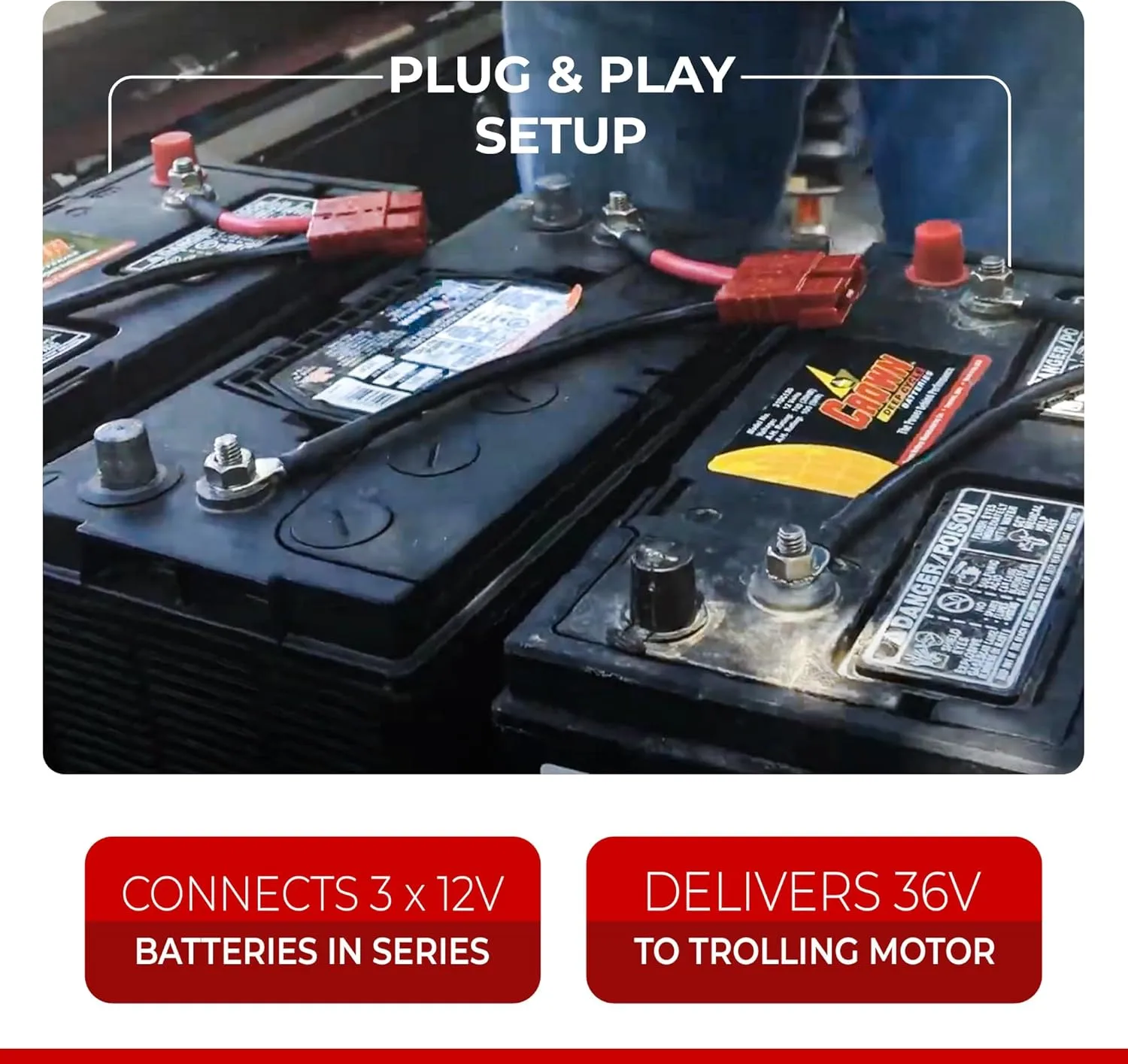 CONNECT-EASE Trolling Motor Connection Kit — Plug-and-Play Marine-Grade Quick-Connect System