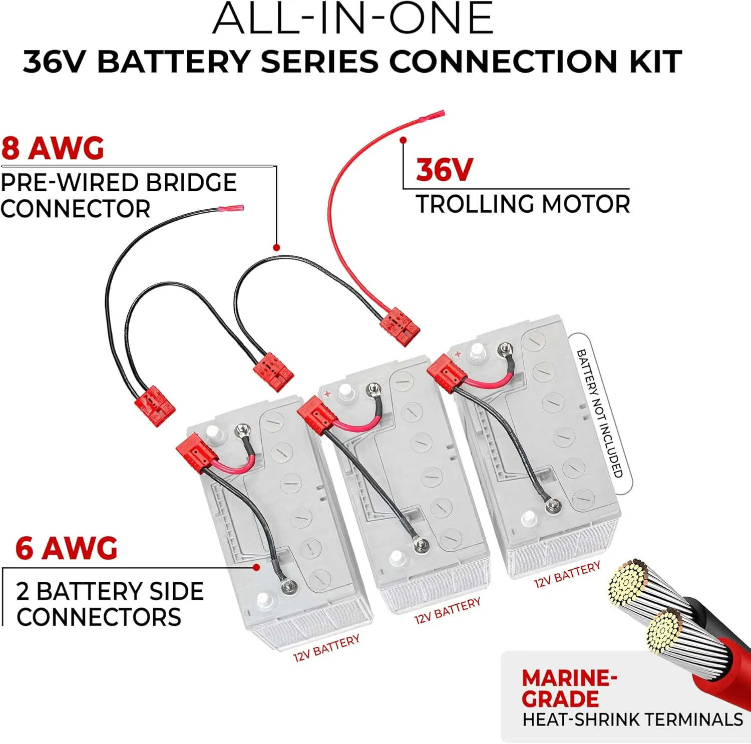 CONNECT-EASE Trolling Motor Connection Kit — Plug-and-Play Marine-Grade Quick-Connect System