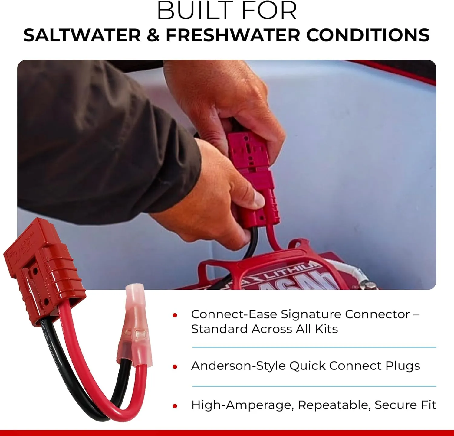 CONNECT-EASE Trolling Motor Connection Kit — Plug-and-Play Marine-Grade Quick-Connect System