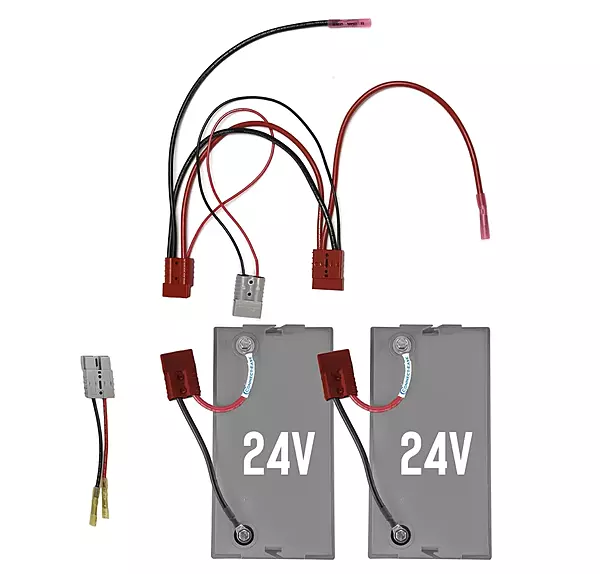 Connect-Ease - Double Time - 24V parallel Kit for (2) 24V batteries to (1) 24V trolling motor W charging Leads - RCE224VCHK