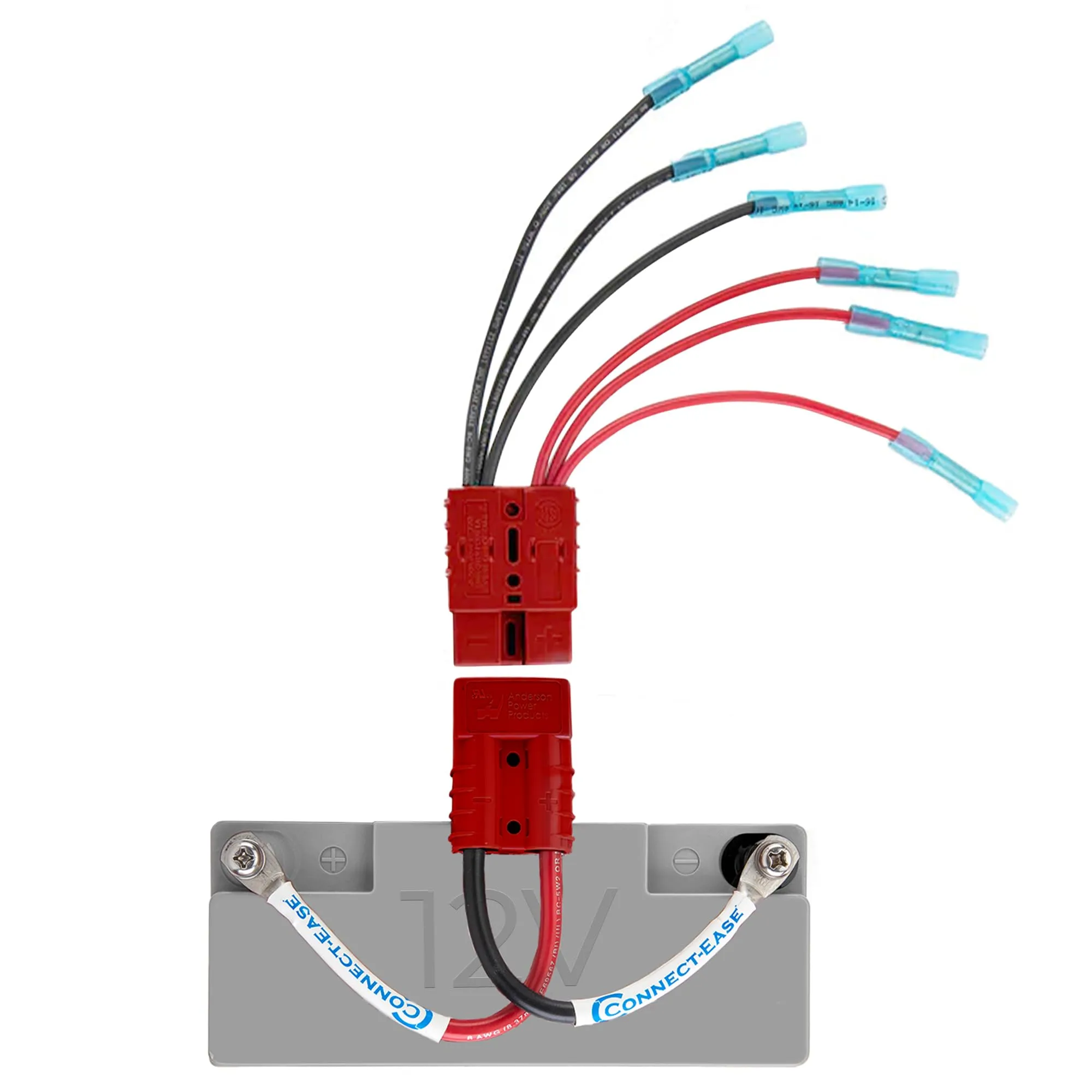 Yak Quik 12V Battery Connector Kit RCE12VKYK | Power Up to 3 Electronics for Kayak Fishing, Ice Fishing