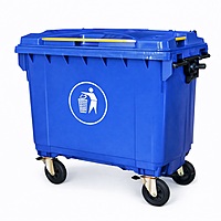 Contenedor de Basura 660 Litros con Ruedas