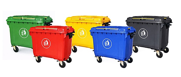 Contenedor de Basura 660 Litros con Ruedas