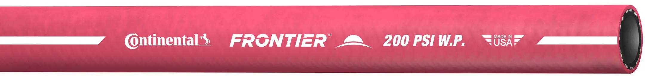 Continental Frontier 200 Red EPDM Rubber Multipurpose Hose, 1/2" ID x 0.81" OD, 500' Continuous Length