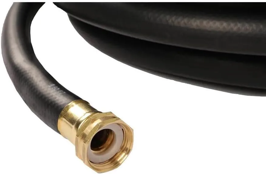 Continental Premium Garden Black Heavy Duty Cold Water Garden Hose, 5/8in Inside Diameter x 50ft Length