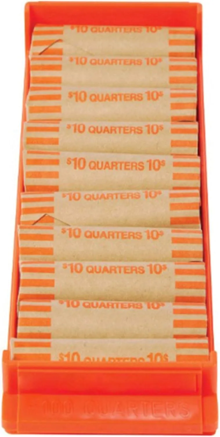 Control Group Coin Trays, Quarters, Orange, Pack Of 4 Trays