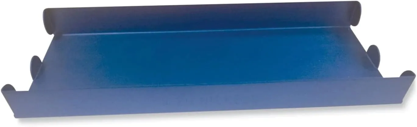CONTROLTEK Metal Coin Tray, Nickels, 3.5 x 10 x 1.75, Blue