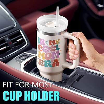 Cool Mum Stainless Steel Double Wall Insulated Tumbler with Handle - 40 oz Cool Mum Stainless Steel Double Wall Insulated Tumbler with Handle - 40 oz