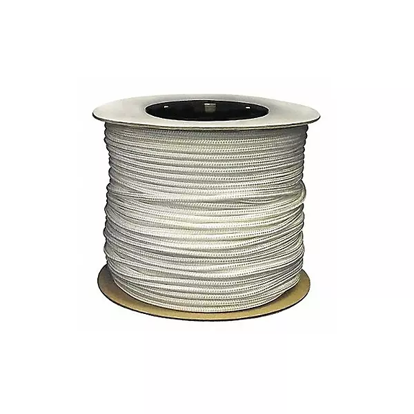 CORDAGE SOURCE Solid Braided Nylon Rope, 3/8-Inch by 500-Feet, White