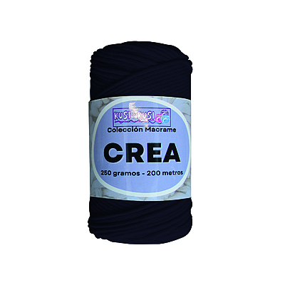 Cordon Crea # 01 Negro Paquete X 4 Ovillos X 250 Gramos