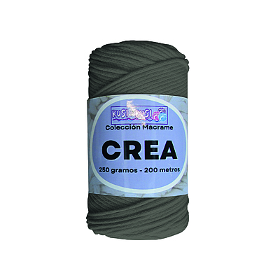 Cordon Crea # 03 Gris Oscuro Paquete X 4 ovillos X 250 Gramos