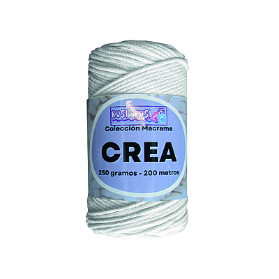 Cordon Crea # 05 Blanco Paquete X 4 ovillos X 250 Gramos