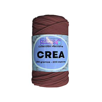 Cordon Crea # 28  Cafe Paquete X 4 ovillos X 250 Gramos