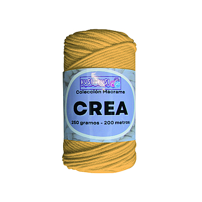Cordon Crea # 31 Amarillo Quemado Paquete X 4 ovillos X 250 Gramos
