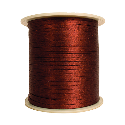 Cordon Seda Plano 36 Café Claro Rollo X 144 Yardas