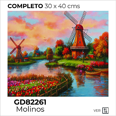 Kit Dibujo Diamante GD82261 Molinos Unidad