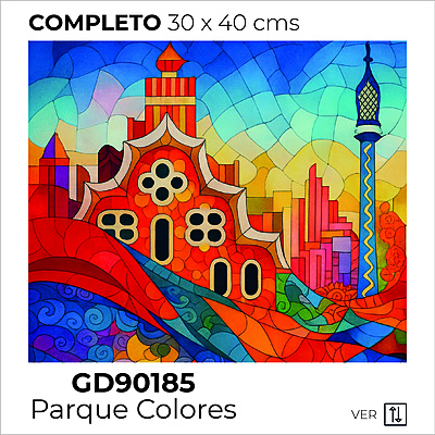 Kit Dibujo Diamante GD90185 Parque Colores Unidad