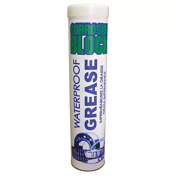 Corrosion Block High Performance Waterproof Grease - 14oz Cartridge - Non-Hazmat, Non-Flammable & Non-Toxic