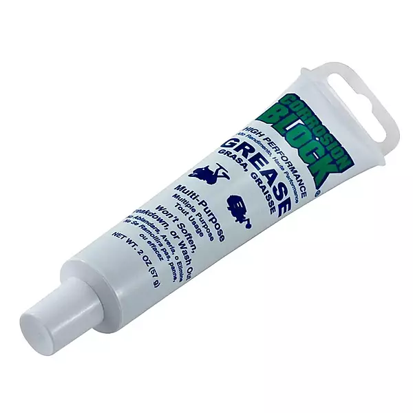Corrosion Block High Performance Waterproof Grease - 2oz Tube - Non-Hazmat, Non-Flammable & Non-Toxic