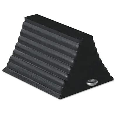 Cortina Safety Products 10" X 8" X 6" Black Rubber Wheel Chock