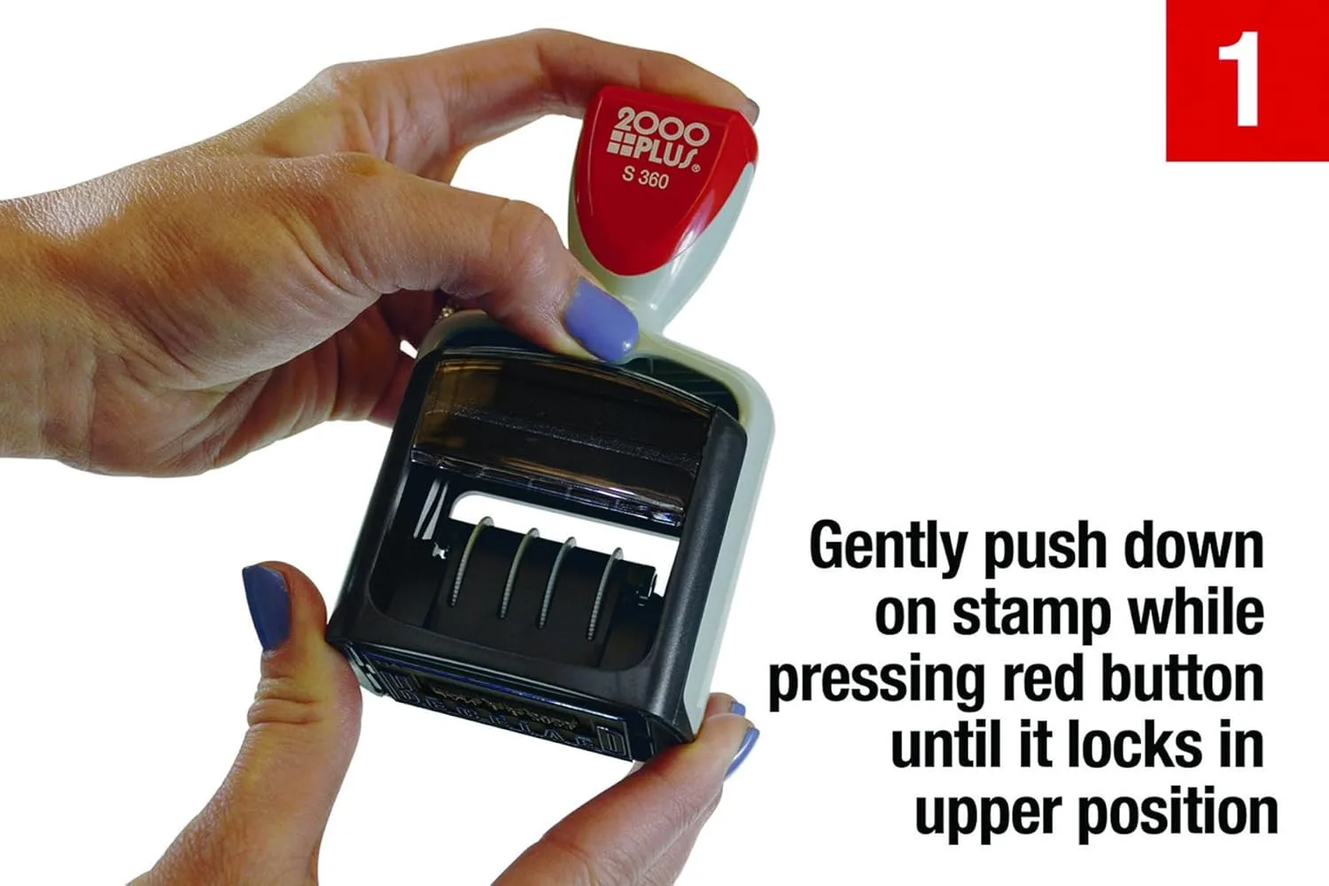 Cosco 2000 Plus Self-Inking Two-Color RECEIVED Date Stamp (011034)