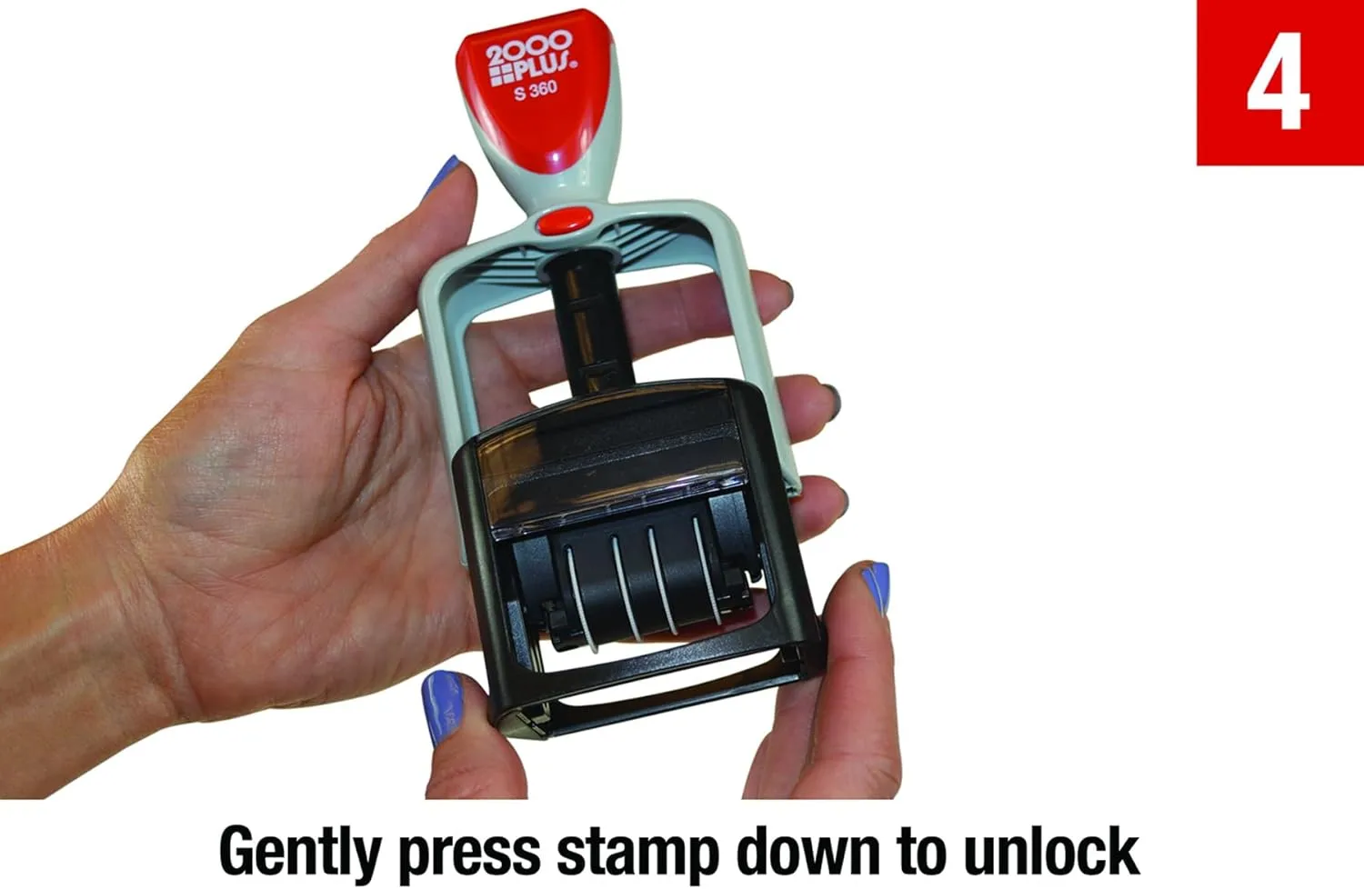 Cosco 2000 Plus Self-Inking Two-Color RECEIVED Date Stamp (011034)